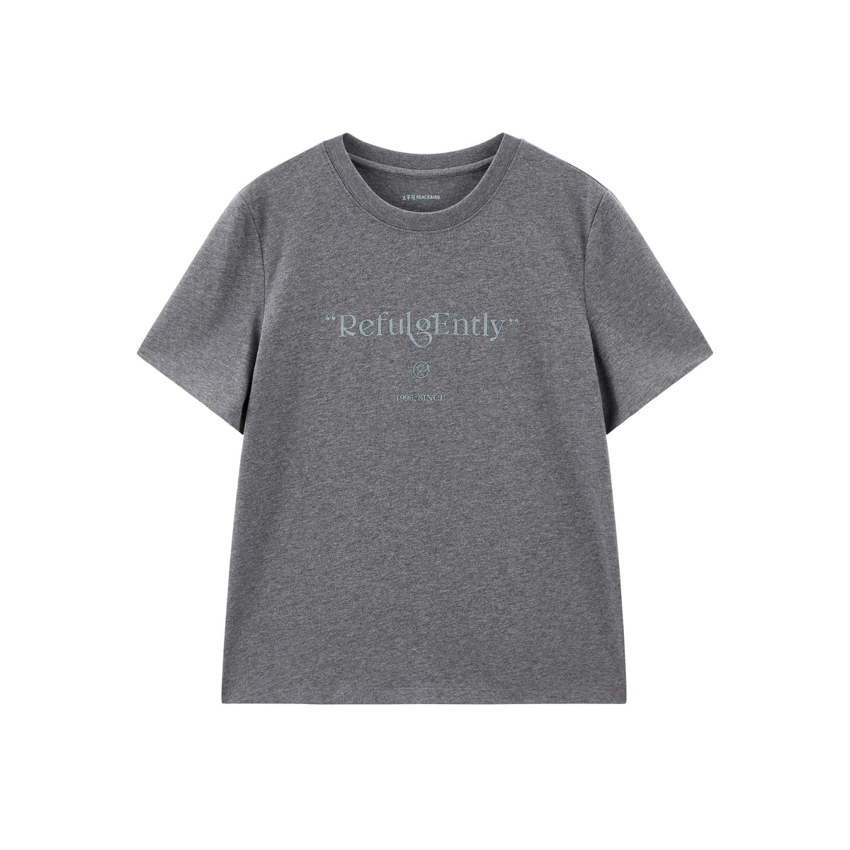 Women's Cotton T-Shirt with Letter Embroidery