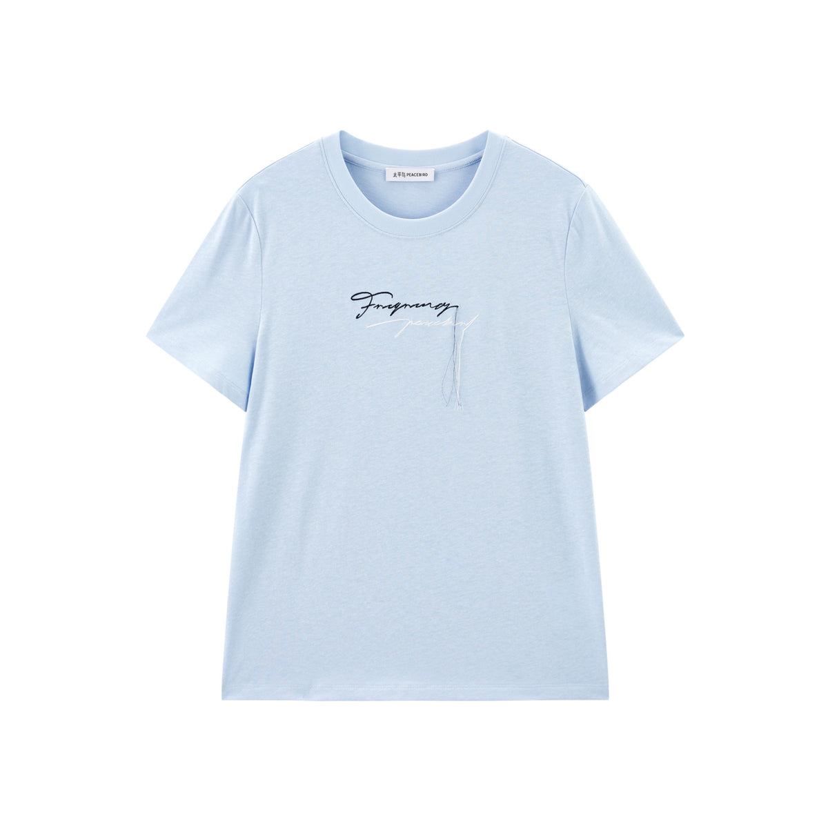 Women's Embroidered Letter Short-Sleeve T-Shirt