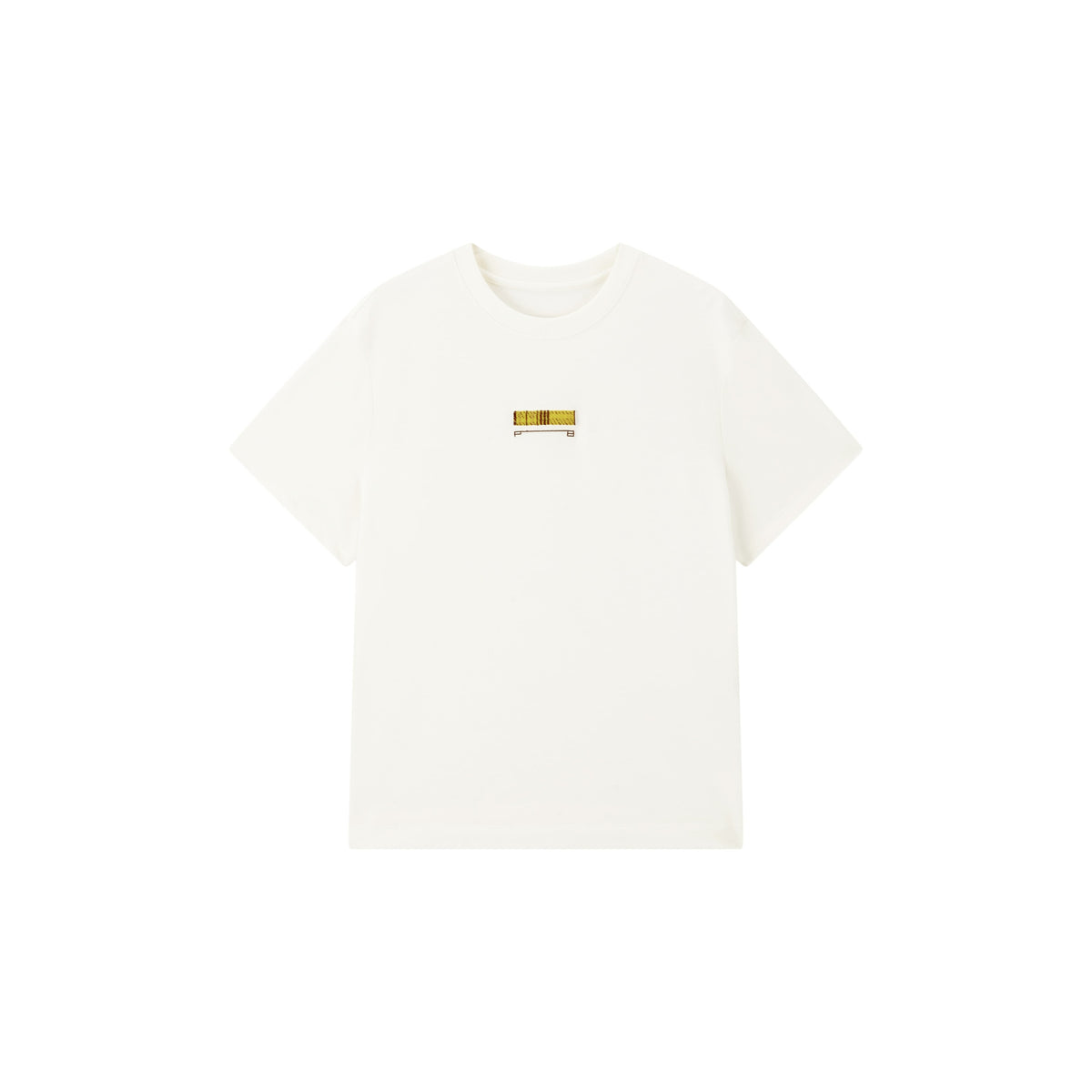 Women's Casual Contrast-Plaid Embroidered  T-Shirt