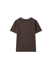 Women's Casual Contrast-Velvet Letter  T-Shirt