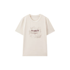 Women's Casual Fitted Print Short-Sleeve T-Shirt