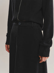 Women's Wide-Lapel Long-Sleeve Knit Cardigan