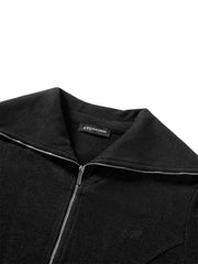 Women's Wide-Lapel Long-Sleeve Knit Cardigan