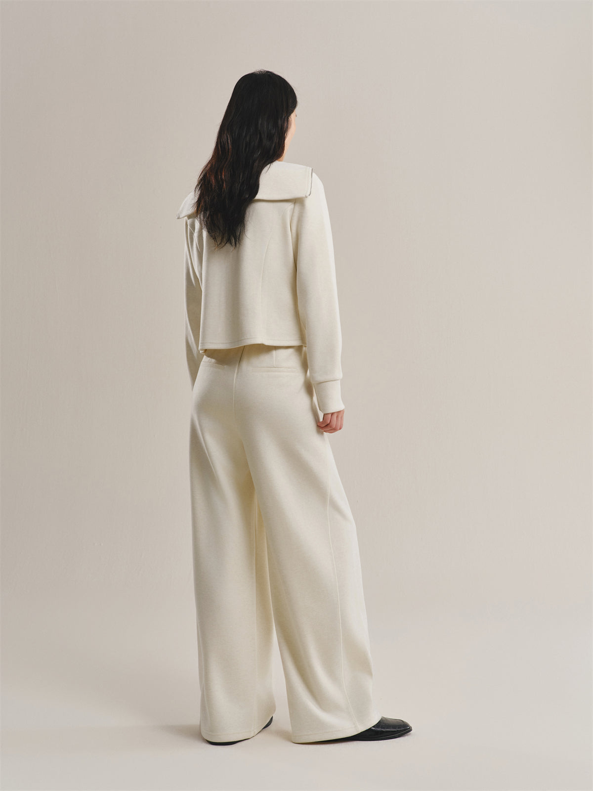 Women's Wide-Lapel Long-Sleeve Knit Cardigan