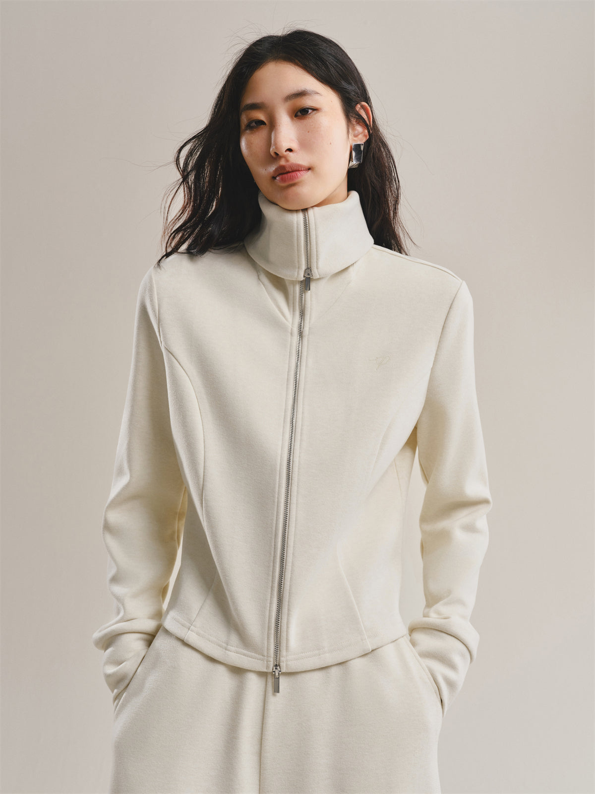 Women's Wide-Lapel Long-Sleeve Knit Cardigan