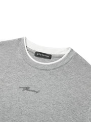 Men's Contrast Layered-Look Long-Sleeve T-Shirt