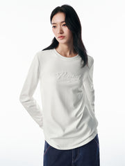 Women's Lyocell T-Shirt with Water-Soluble Embroidery