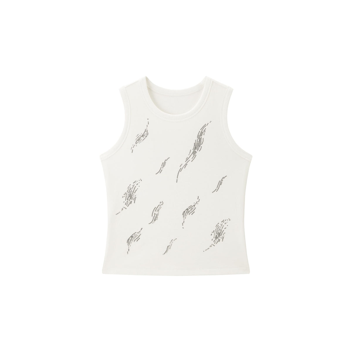 Women's Casual Embroidered Wide-Strap Tank Top