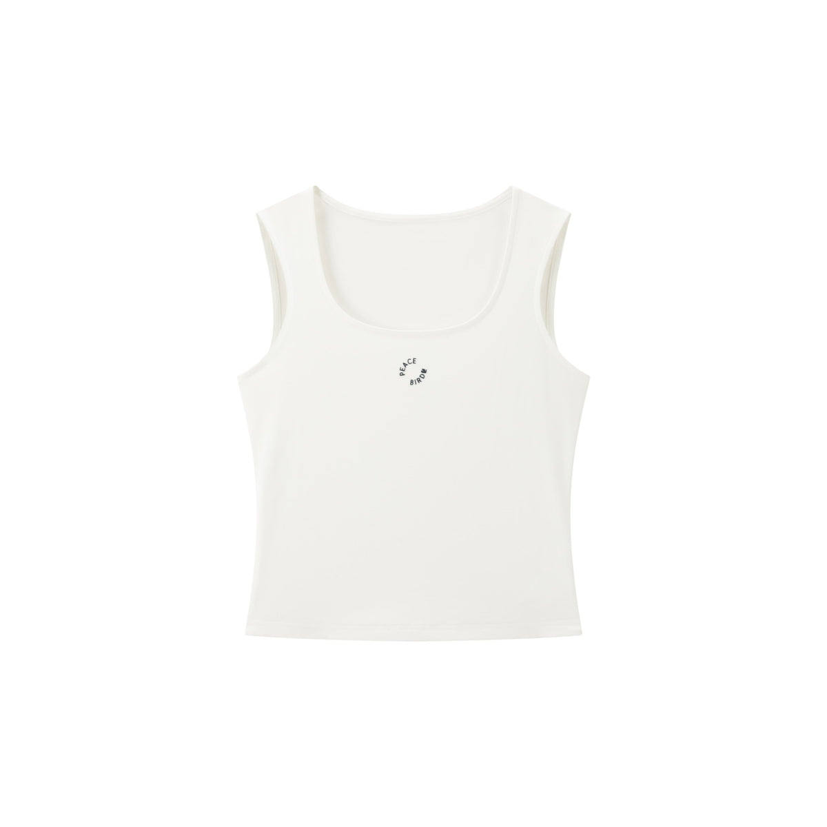 Women's Casual U-Neck Wide-Strap Racerback Tank Top