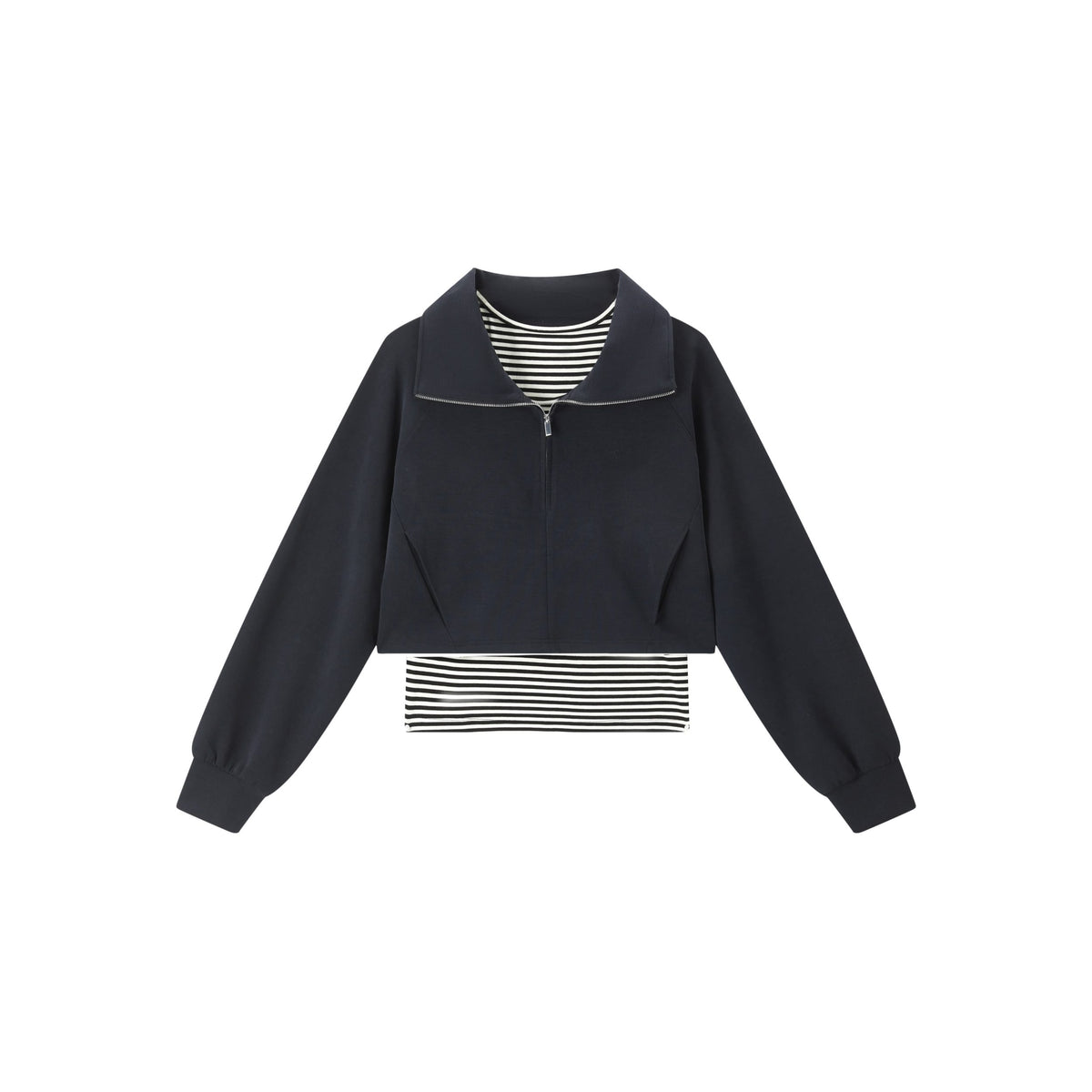 Women's Casual Waist-Cinching Tencel Sweatshirt Set