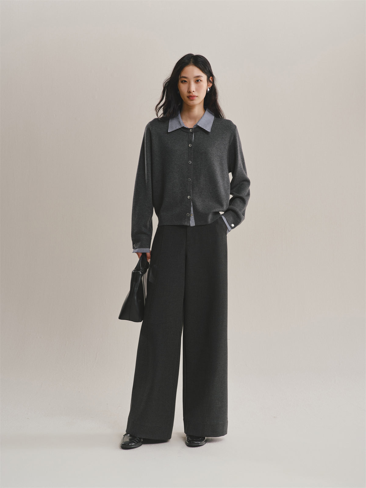 Women's Colorblock Layered-Look Knit Cardigan