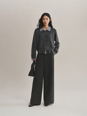 Women's Colorblock Layered-Look Knit Cardigan