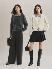 Women's Colorblock Layered-Look Knit Cardigan