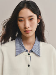Women's Colorblock Layered-Look Knit Cardigan