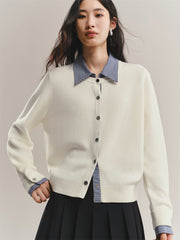 Women's Colorblock Layered-Look Knit Cardigan
