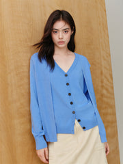 Women's Knit Cardigan with Detachable Cape