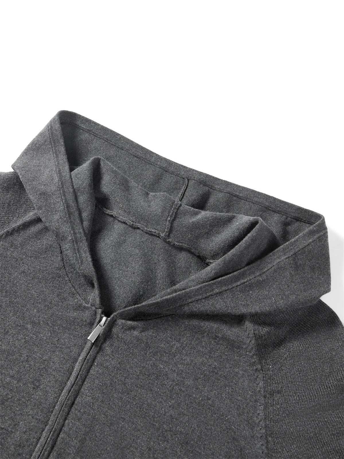 Women's Cropped Padded-Shoulder Hooded Cardigan