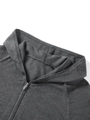Women's Cropped Padded-Shoulder Hooded Cardigan
