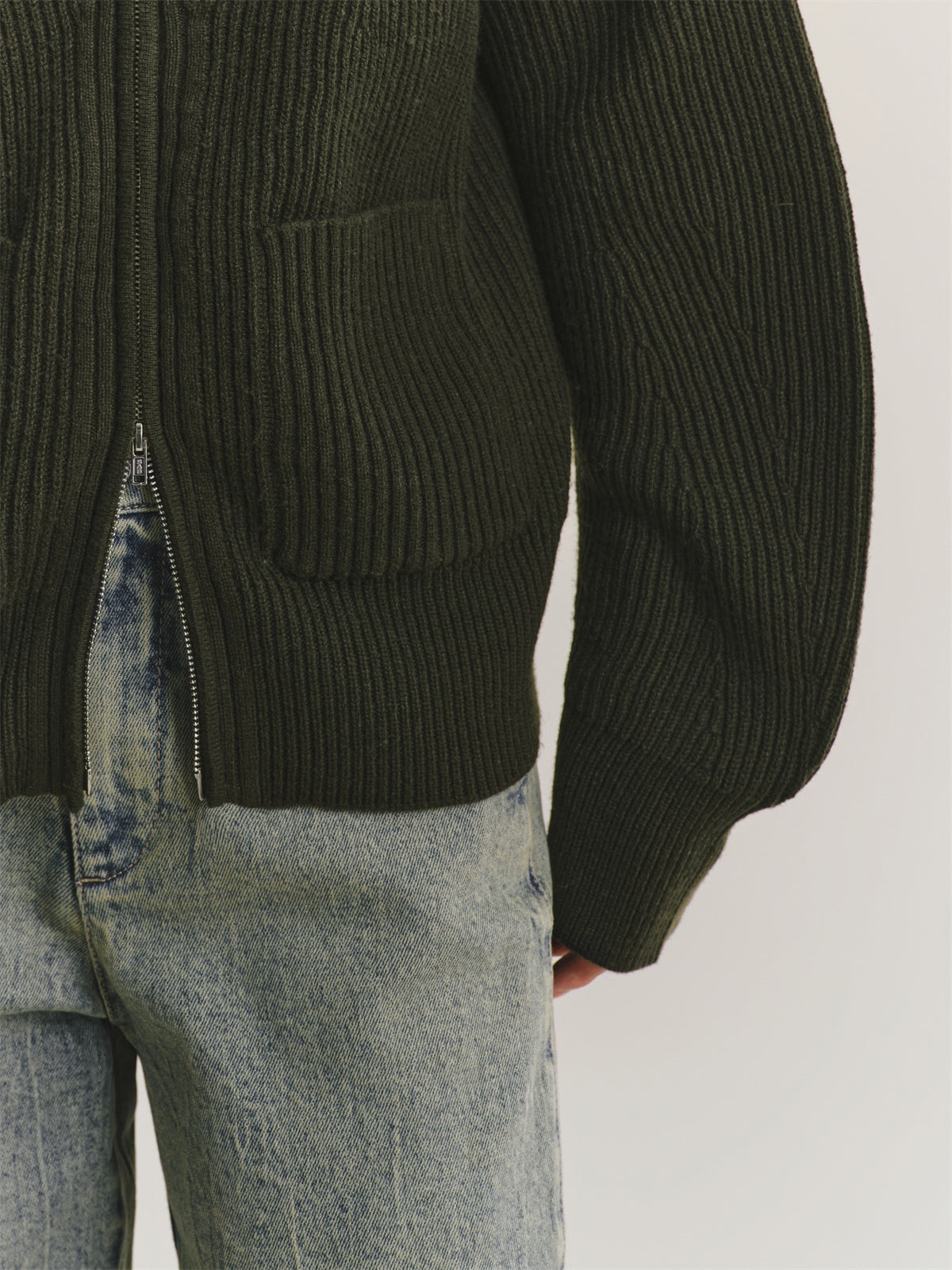 Women's Goatskin-Blend Knit Cardigan