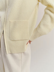 Women's Goatskin-Blend Knit Cardigan