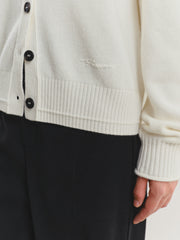 Women's Wool-Cashmere Blend Mock-Neck Cardigan