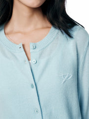 Women's Pure Wool Cropped Cardigan