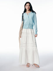 Women's Pure Wool Cropped Cardigan