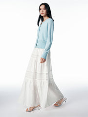 Women's Pure Wool Cropped Cardigan