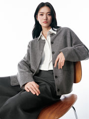 Women's Basic Pure Wool Oversized Knit Cardigan