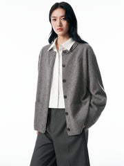 Women's Basic Pure Wool Oversized Knit Cardigan