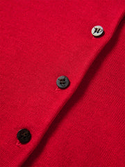 Women's Wool-Blend Polo Cardigan Set