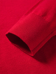 Women's Wool-Blend Polo Cardigan Set