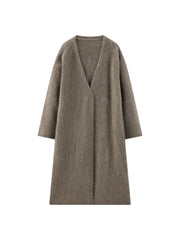 Women's Casual 100% Yak Down Longline Knit Cardigan