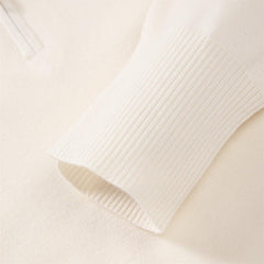 Women's Embroidered Hooded Knit Pullover