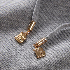 Women's Embroidered Hooded Knit Pullover