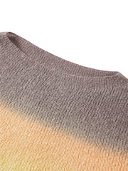 Women's Gradient Slash Neck Sweater