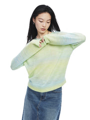 Women's Oversized Gradient Knit Sweater