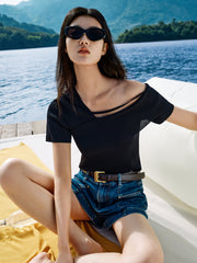 Women's Irregular Hem Knit Pullover