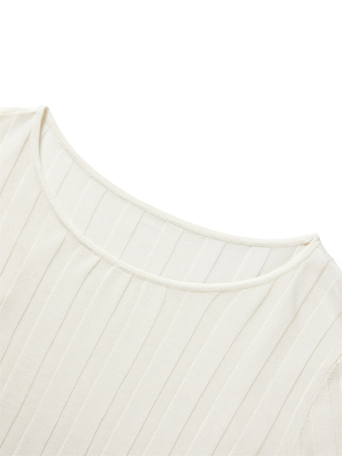 Women's Flared Sleeve Knit Top in Lyocell-Silk Blend