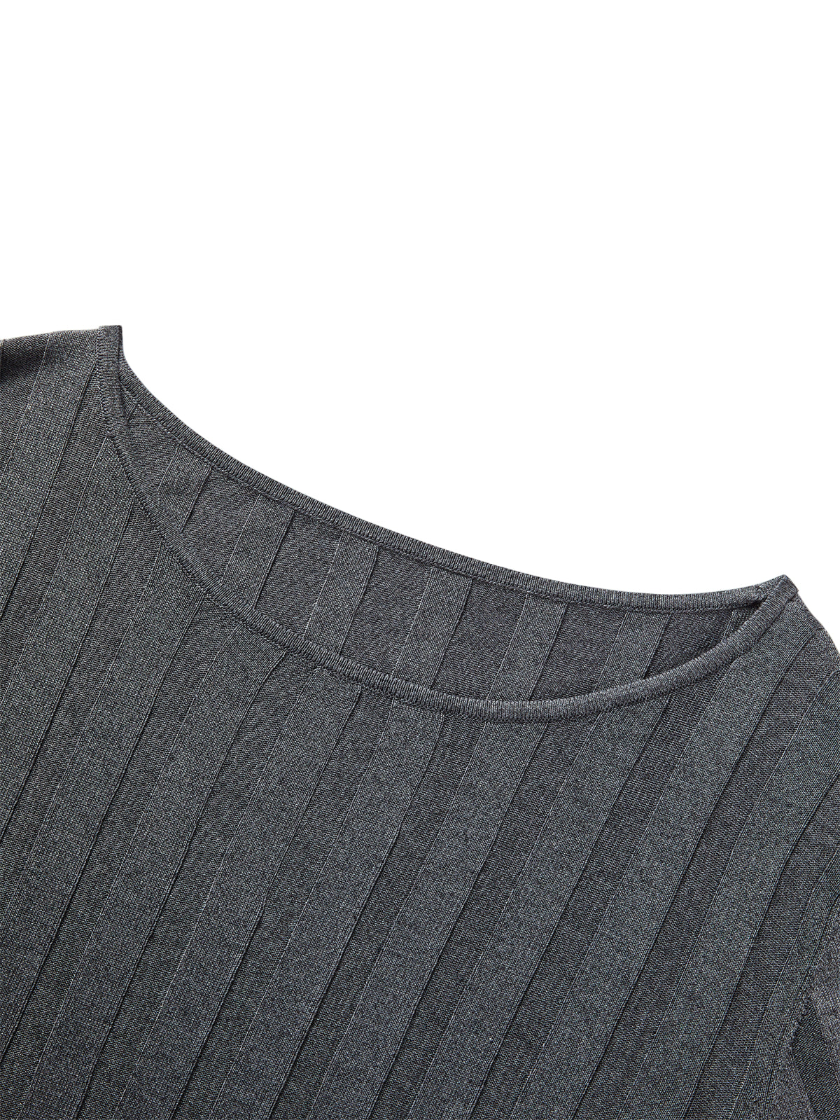 Women's Flared Sleeve Knit Top in Lyocell-Silk Blend