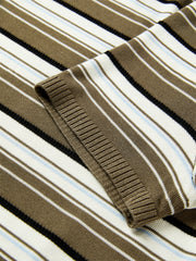 Women's Contrast Striped Knit Pullover