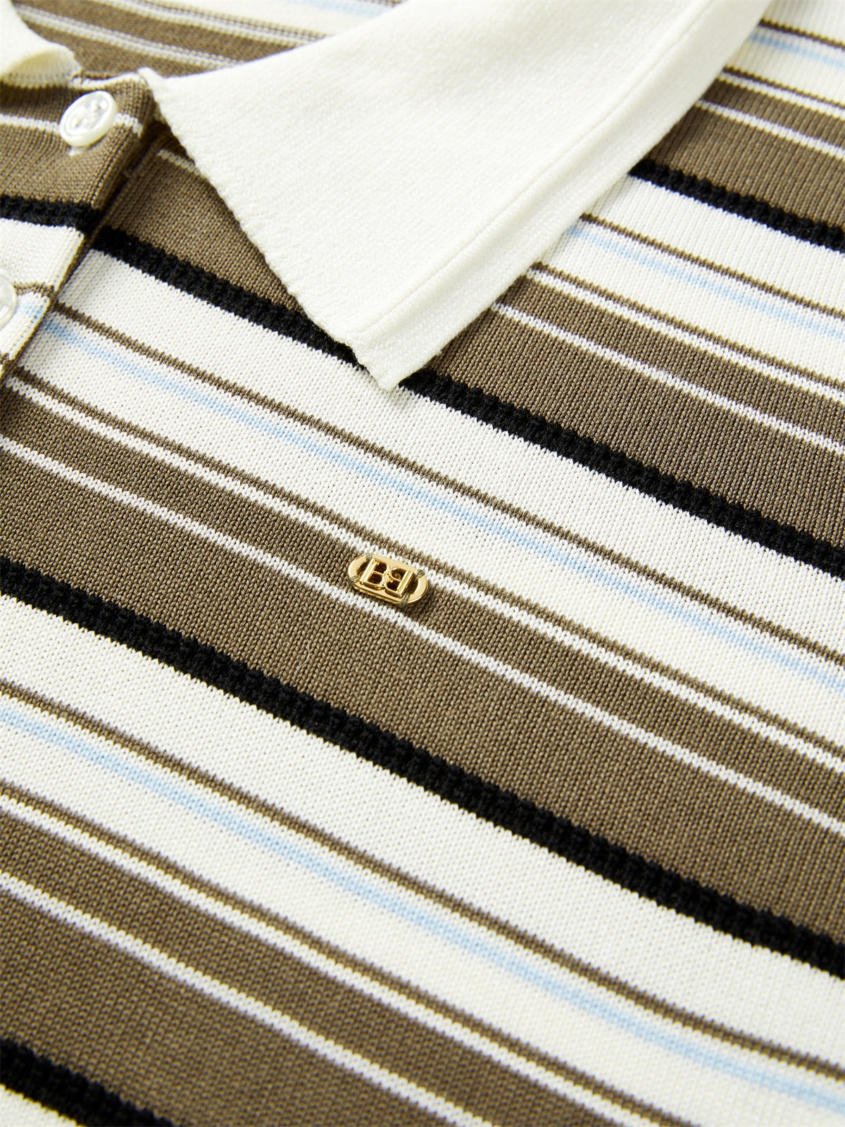 Women's Contrast Striped Knit Pullover