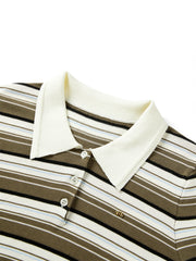 Women's Contrast Striped Knit Pullover