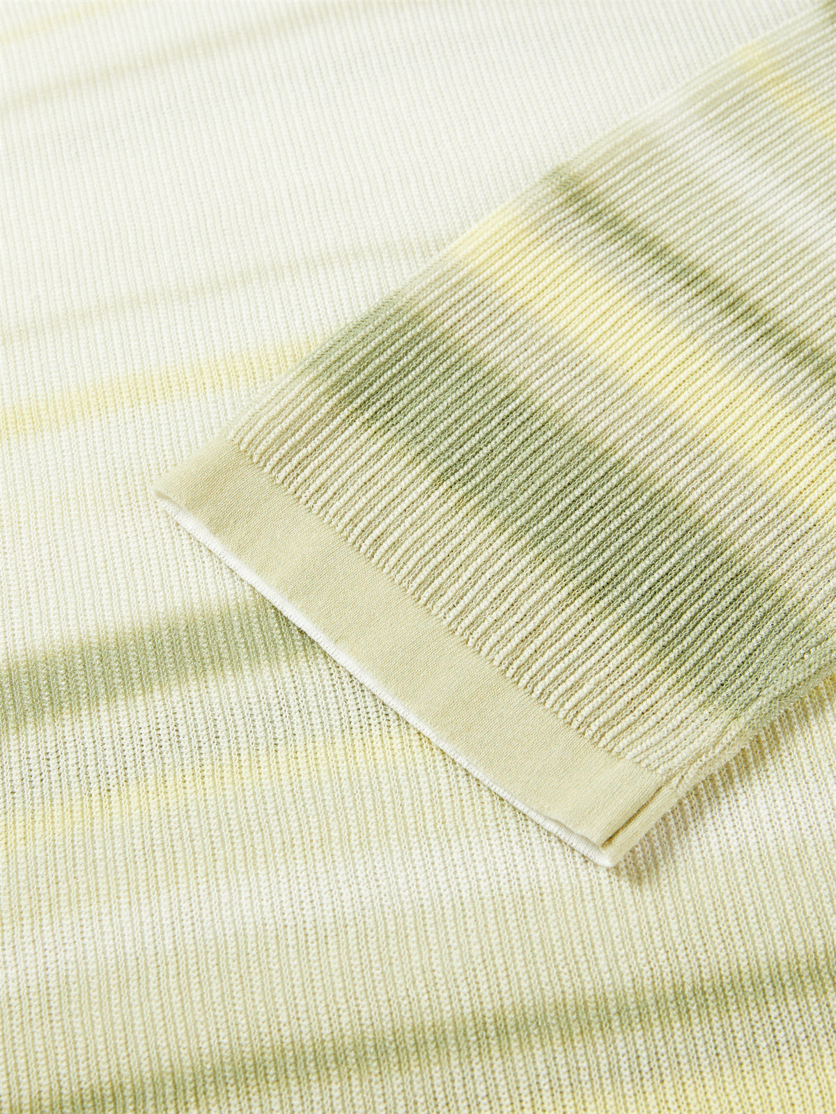 Women's Semi-Sheer Ombre Stripe Knit Pullover