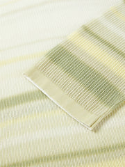 Women's Semi-Sheer Ombre Stripe Knit Pullover