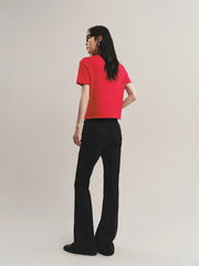 Women's Acetate Half Turtleneck Soul Knit Top