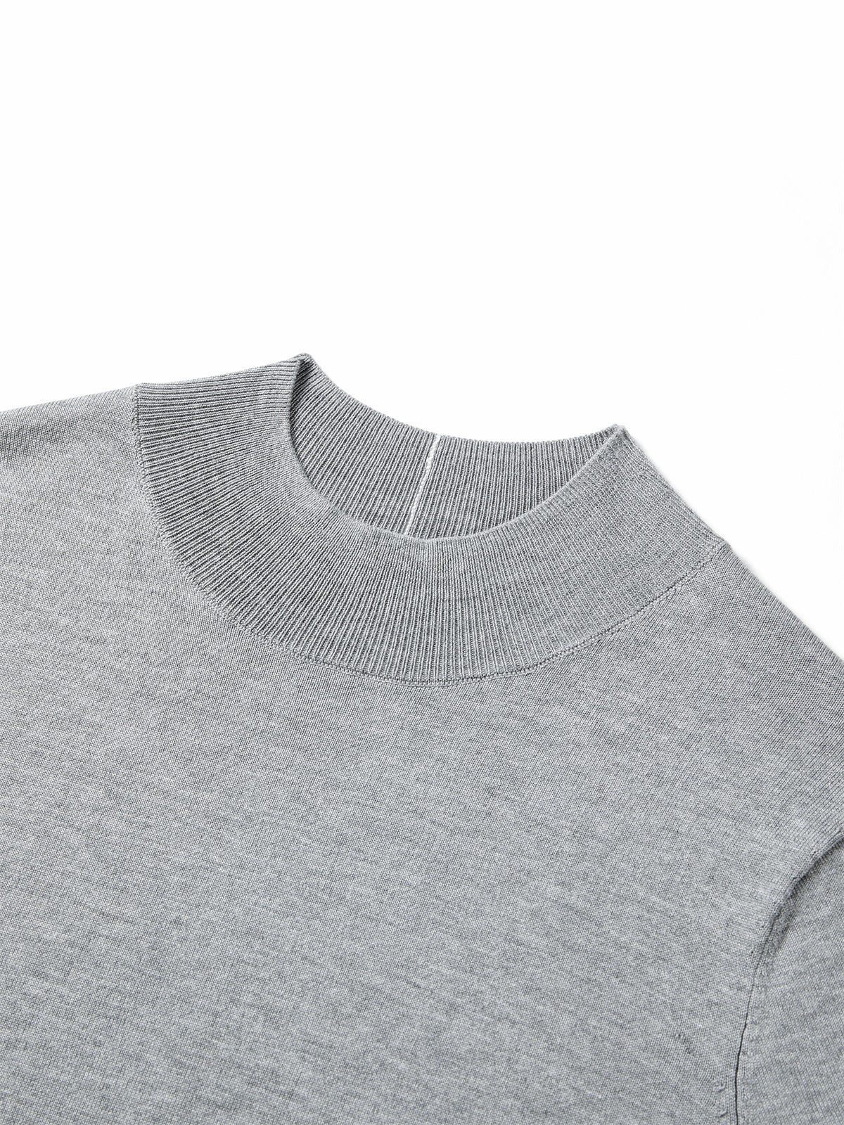 Women's Acetate Short-Sleeve Half Turtleneck Knit Top