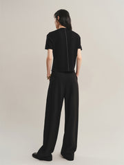 Women's Acetate Half Turtleneck Soul Knit Top