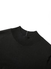 Women's Acetate Half Turtleneck Soul Knit Top
