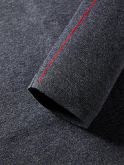 Women's Contrast Half-Placket Slim Sweater